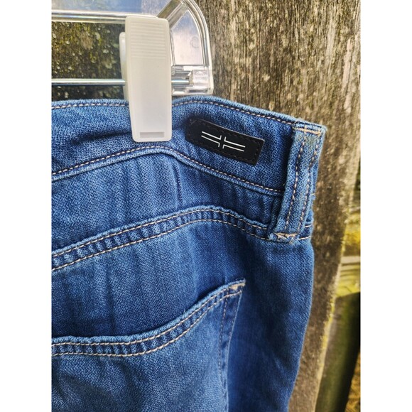 Liverpool Jeans 12/31 Wide Leg With High Slit Cropped Raw Edge Pants - Picture 13 of 16